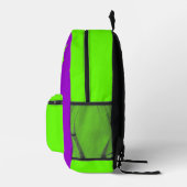IMPRIMÉ SAC À DOS CHAUVE-SOURIS VAMPIRE (VERT VIOLET) (Droite)