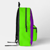 IMPRIMÉ SAC À DOS CHAUVE-SOURIS VAMPIRE (VERT VIOLET) (Gauche)