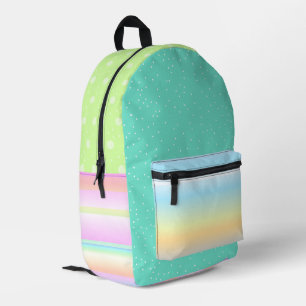 Imprimé Sac à dos coloré multi-motif élégant