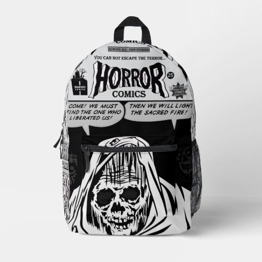 Imprimé Sac à dos Comics HORROR (Recto)