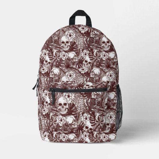 Imprimé Sac à dos de crânes de jungle #3 (Recto)