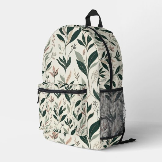 Imprimé Sac à dos de luxe botanique (Coin arrière droit)