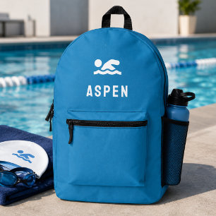 Imprimé Sac à dos de natation   Nom du nageur Kit de pisci