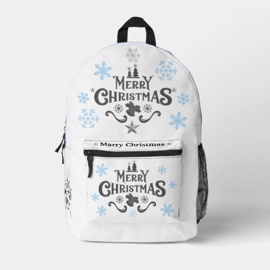 Imprimé Sac à dos de Noël avec design festif (Recto)