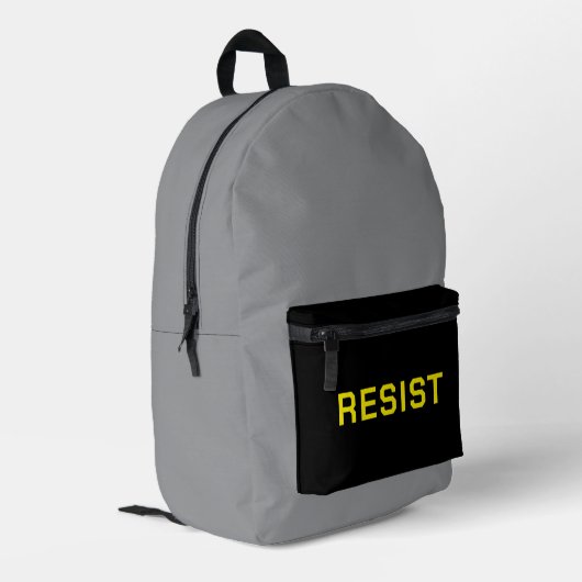 Imprimé Sac à dos de protestation Résister (Coin arrière gauche)