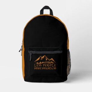 Imprimé Sac à dos de randonnée Montagne moderne orange