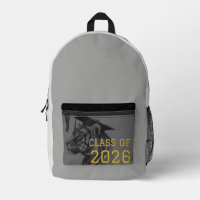 Sac à dos de remise des diplômes Gray Black Tiger