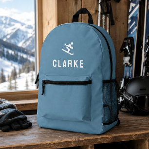 Imprimé Sac à dos de ski Sac de sport avec nom de skieur