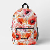 Imprimé Sac à dos de terrain Red Poppy (Recto)