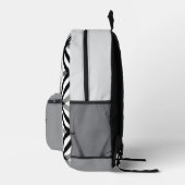 Imprimé Sac à dos de texte personnalisé géométrique tendan (Droite)