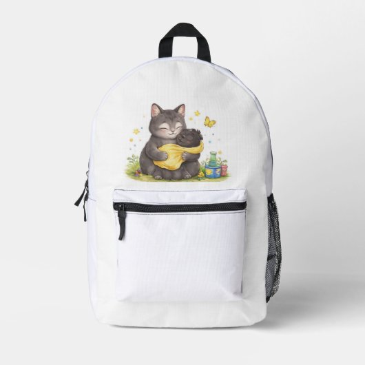 Imprimé Sac à dos d'école de chat mignon (Recto)