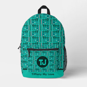 Imprimé Sac à dos élégant avec monogramme pour week-end de