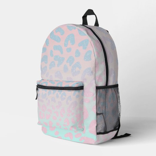 Imprimé Sac à dos Empreinte de léopard Dreamy Pastel (Coin arrière droit)