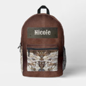 Imprimé Sac à dos en cuir et dentelle rustique occidental (Recto)