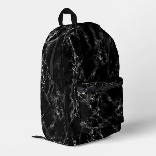 Imprimé Sac à dos en marbre noir