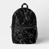 Imprimé Sac à dos en marbre noir (Recto)