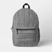 Imprimé Sac à dos en tissu gris Faux (Recto)