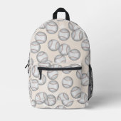 Imprimé Sac À Dos Enfant Motif Baseball (Recto)