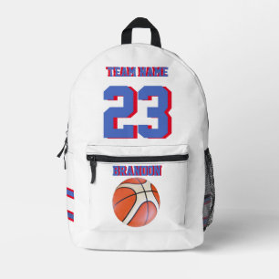 Imprimé Sac à dos enfants garçons de basket sports de bask