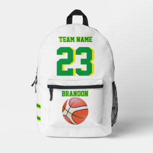 Imprimé Sac à dos enfants garçons de basket sports de bask