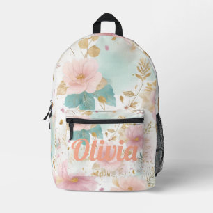 Imprimé Sac à dos esthétique floral bohème