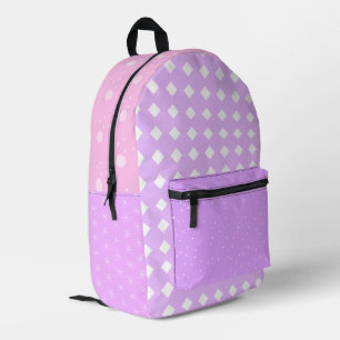 Imprimé Sac à dos esthétique lavande rose pastel