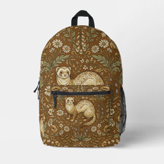 Imprimé Sac à dos Ferret Garden – Design ludique et mignon