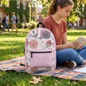 Imprimé Sac à dos fille fleurs pastel esthétique