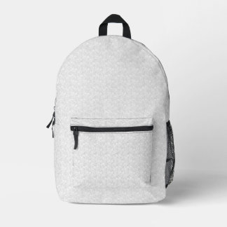 Imprimé Sac à dos floral gris personnalisé