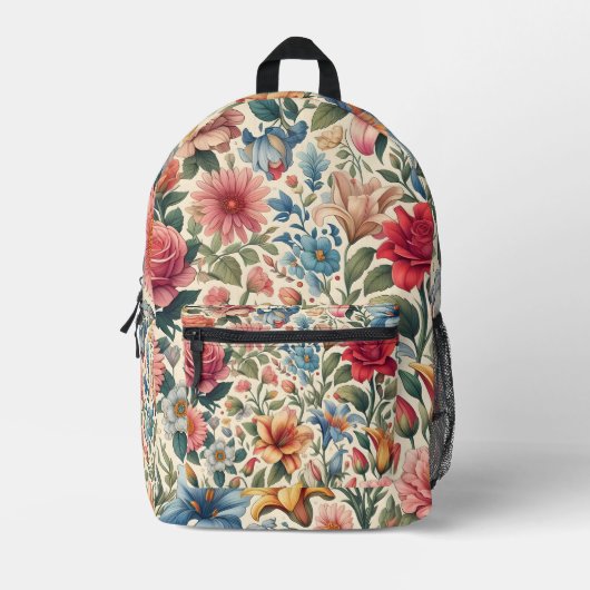 Imprimé Sac à dos Floral moderne (Recto)