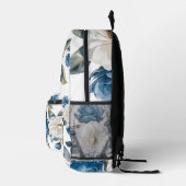 Imprimé Sac à dos floral parfum bleu Paris (Droite)