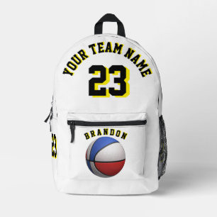 Imprimé Sac à dos garçons basket-ball sport école couleurs