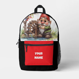 Imprimé Sac à dos Gnome Fantaisie des Bois