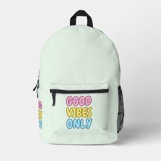 Imprimé Sac à dos Good Vibes Only  (Recto)