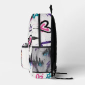 Imprimé Sac à dos graffiti urbain mignon pour filles (Droite)