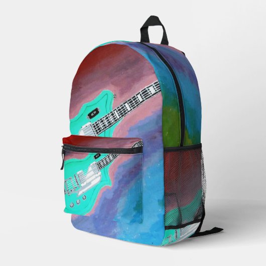 Imprimé Sac à dos Green Guitar (Coin arrière droit)