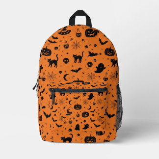 Imprimé Sac à dos Halloween Icônes Sombres