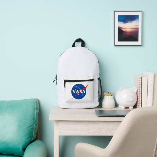Imprimé Sac à dos Iconic NASA (blanc fusées) (Insitu)