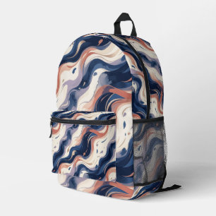 Imprimé Sac à dos Luxe en Soie Abstraite