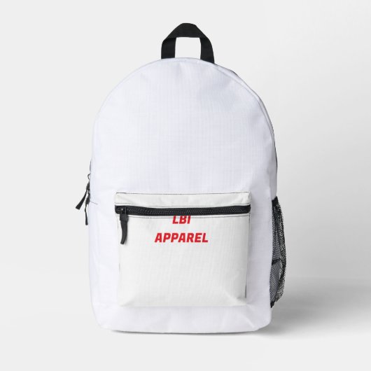 IMPRIMÉ SAC À DOS MARQUE DÉPOSÉE LBI APPAREL (Recto)