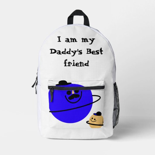 Imprimé Sac à dos Meilleur Ami de Papa (Recto)
