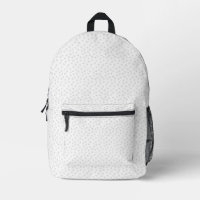 Sac à dos minimaliste blanc à motif pour tous les 