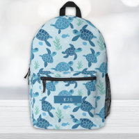 Sac à dos motif de tortue de mer
