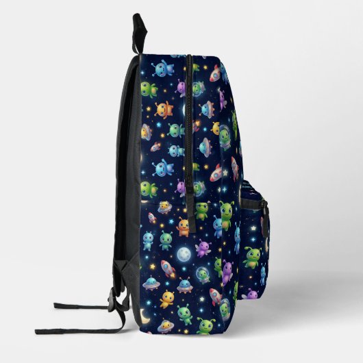Imprimé Sac à dos motif galaxie alien mignon (Gauche)