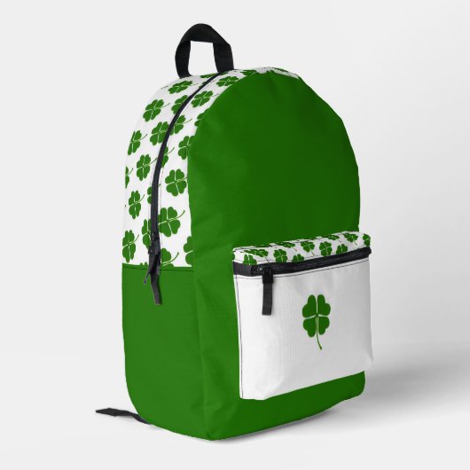 Imprimé Sac à dos motif trèfle irlandais (Coin arrière gauche)