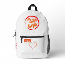 Sac à dos motivationnel Ne jamais abandonner
