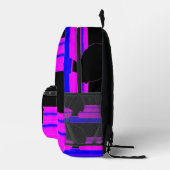 Imprimé Sac à dos Neon Profile – Art rayé (Droite)