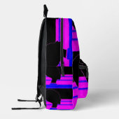 Imprimé Sac à dos Neon Profile – Art rayé (Gauche)