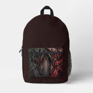 Imprimé Sac à dos noir d'art gothique