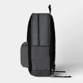Imprimé Sac à dos noir et gris (Droite)
